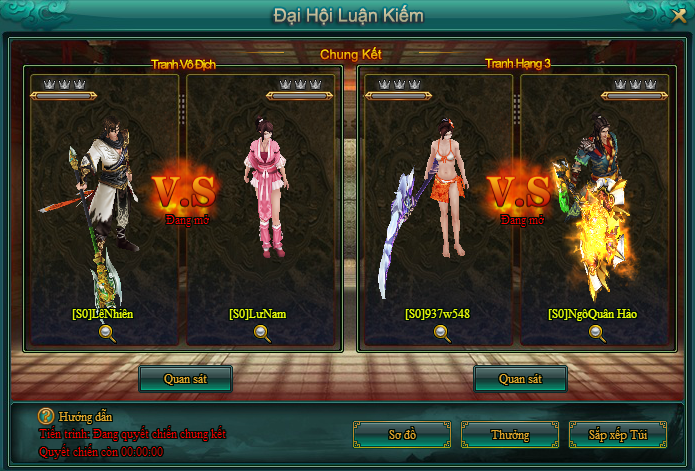 Webgame Võ Lâm Chi Mộng 2 - Hoa Sơn Luận Kiếm - Đại Hội Tỷ Võ